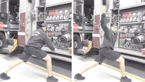 Mobility Exercises for Firefighters - Spiderman with Rotation
