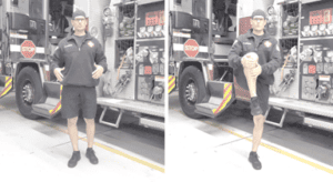 Mobility Exercises for Firefighters - Standing Knee Hug