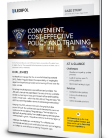 Jonesville Police Department policies and training