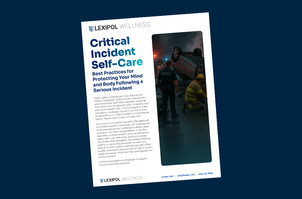 Lexipol - Critical Incident Self-Care Tip Sheet
