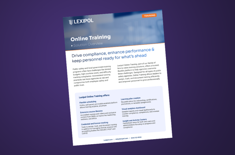 Resources for Public Safety Professionals | Lexipol